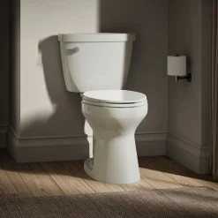 Two-piece elongated toilet, 1.28 gpf^Kohler Hot