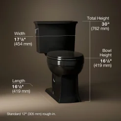 Two-piece elongated toilet, 1.28 gpf^Kohler Best