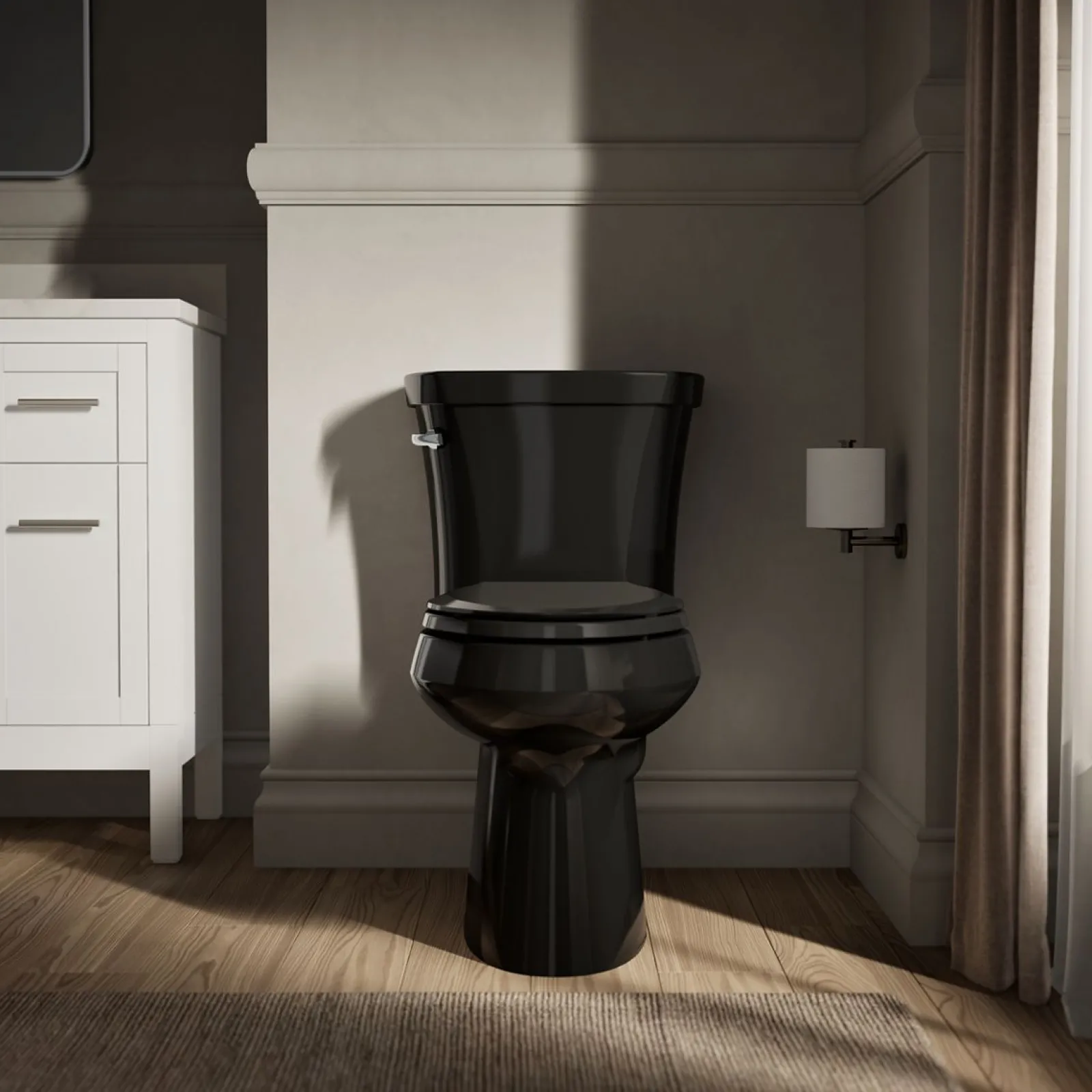 Two-piece elongated toilet, 1.28 gpf^Kohler Discount