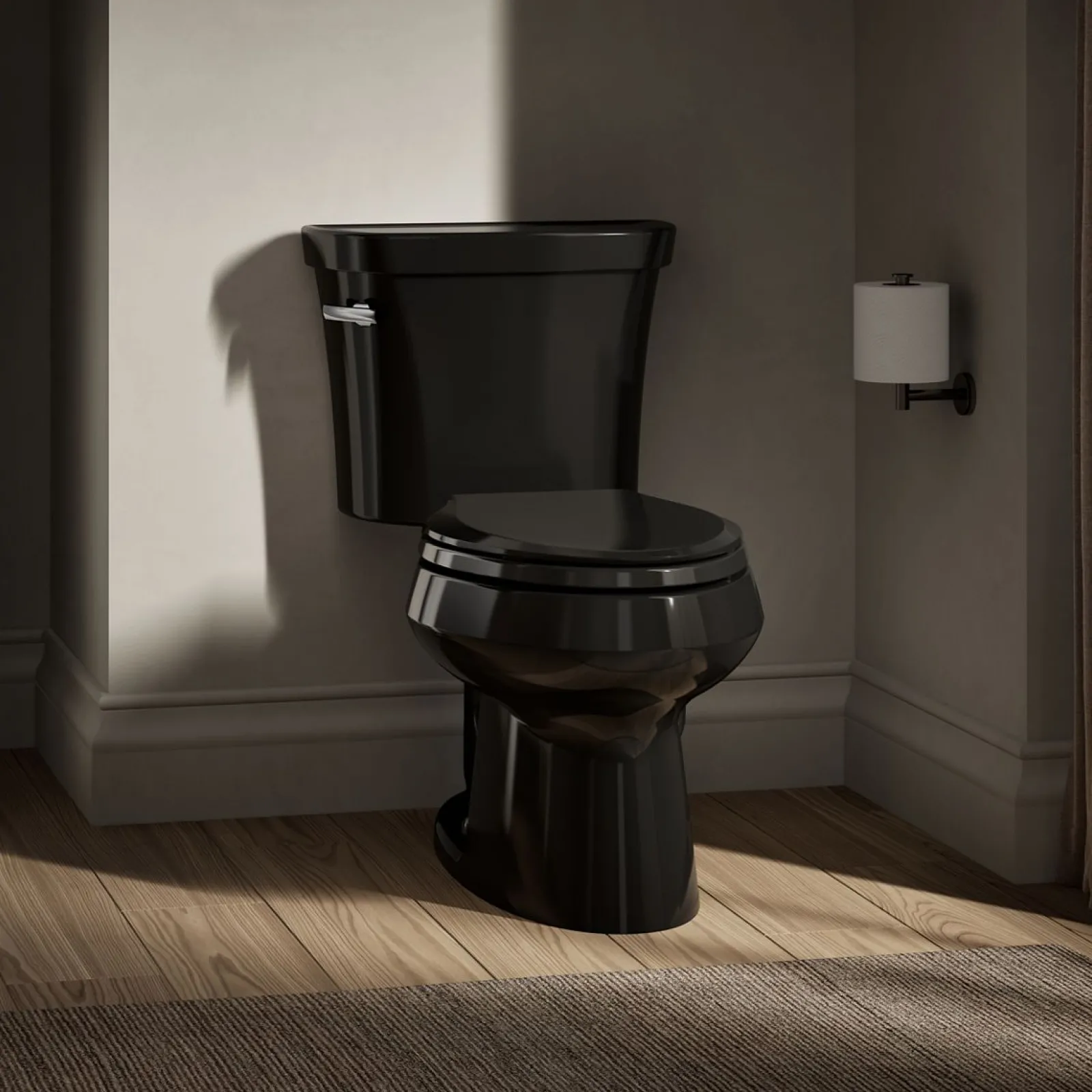 Two-piece elongated toilet, 1.28 gpf^Kohler Outlet