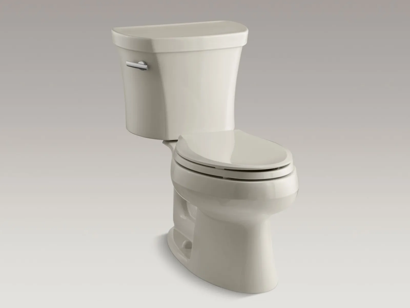 Two-piece elongated toilet, 1.28 gpf^Kohler Outlet