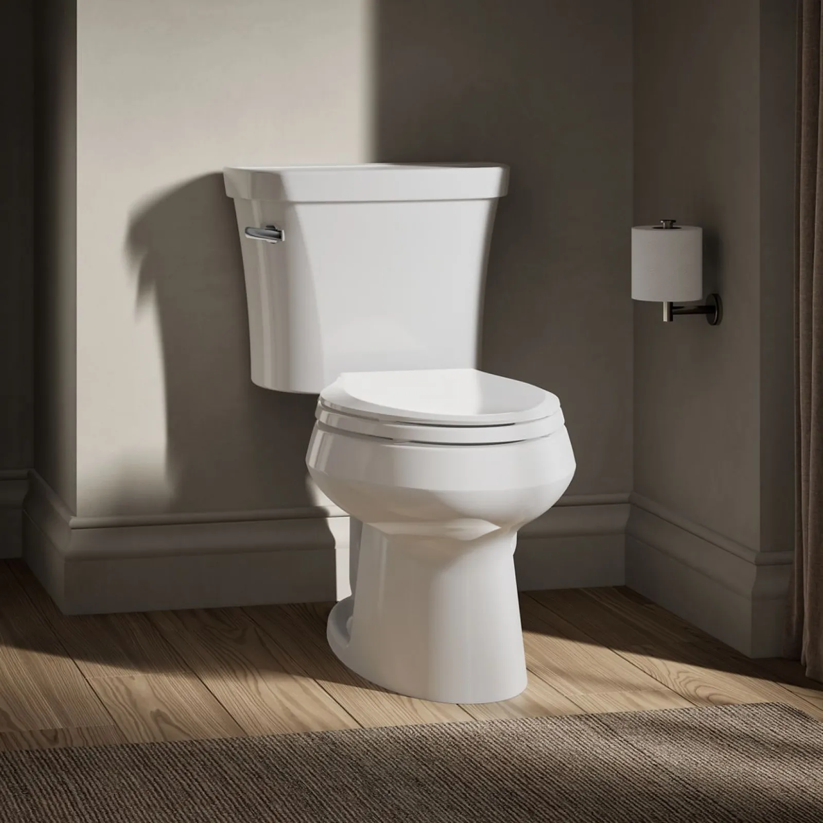 Two-piece elongated toilet, 1.28 gpf^Kohler Outlet