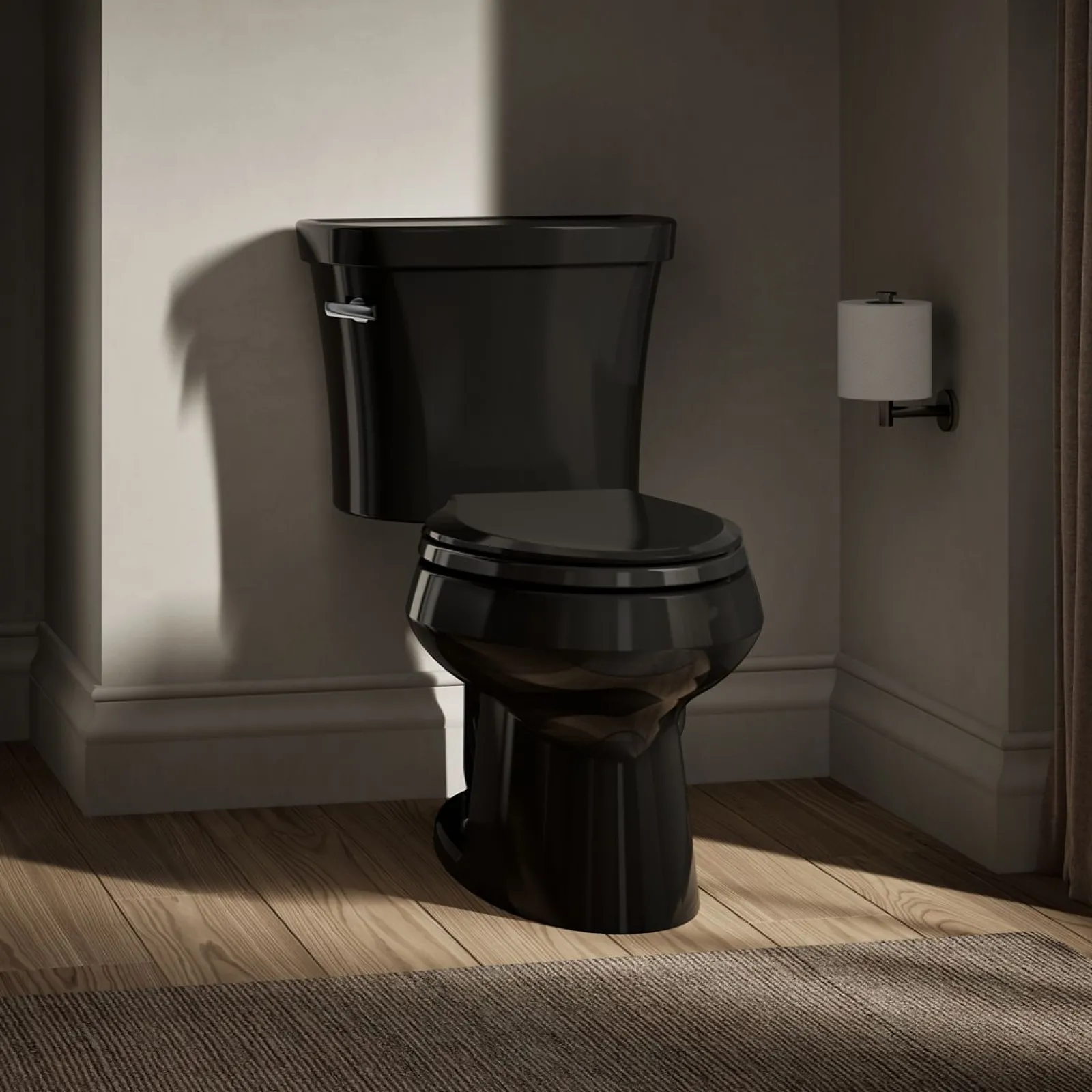 Two-piece elongated toilet, 1.28 gpf^Kohler Outlet