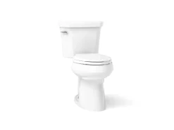 Two-piece elongated toilet, 1.28 gpf^Kohler New