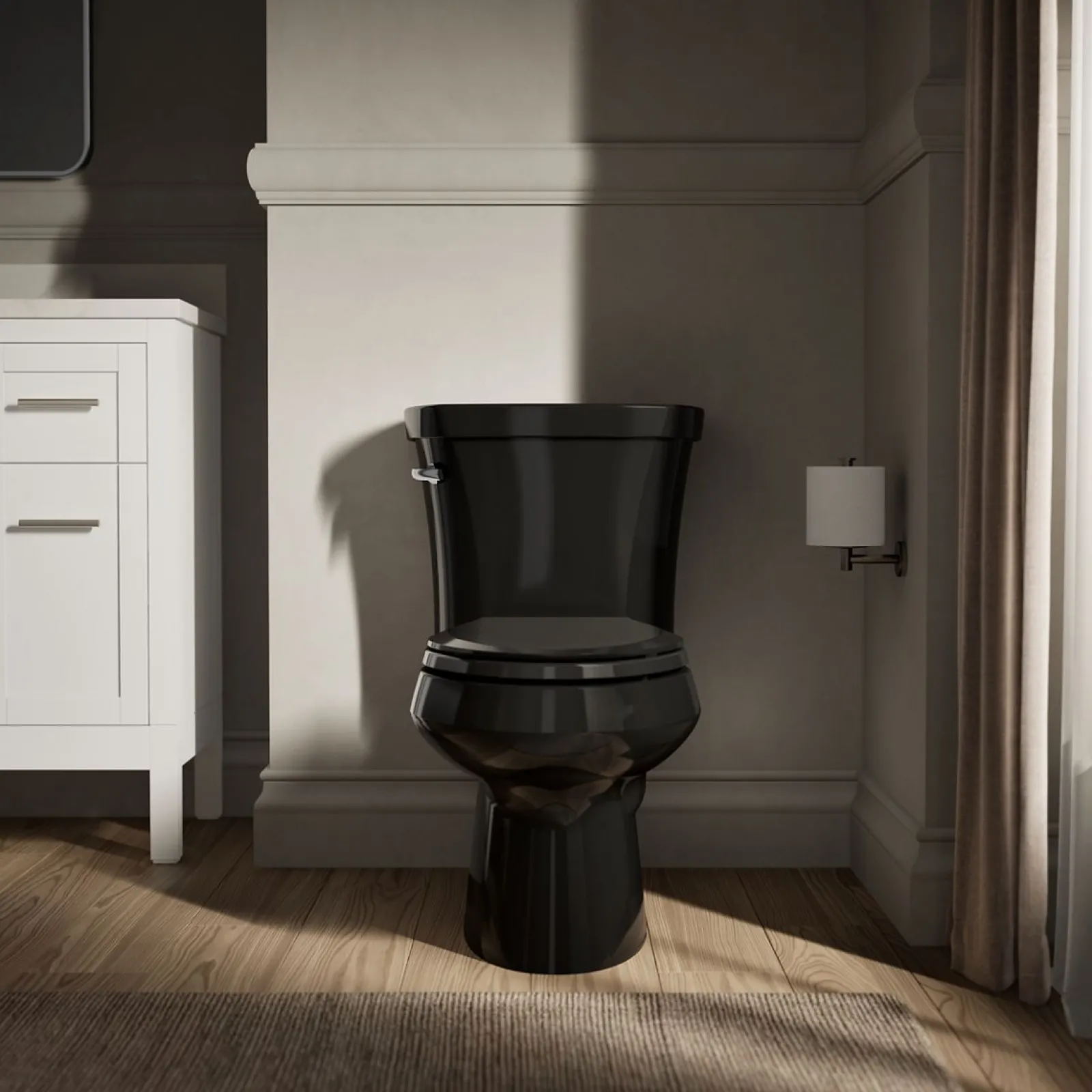 Two-piece elongated toilet, 1.28 gpf^Kohler New
