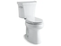 Two-piece elongated toilet, 1.28 gpf^Kohler New