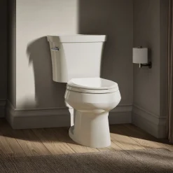 Two-piece elongated toilet, 1.28 gpf^Kohler Best