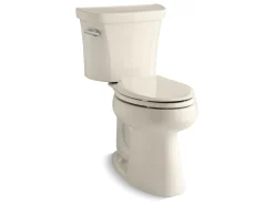 Two-piece elongated toilet, 1.28 gpf^Kohler Outlet