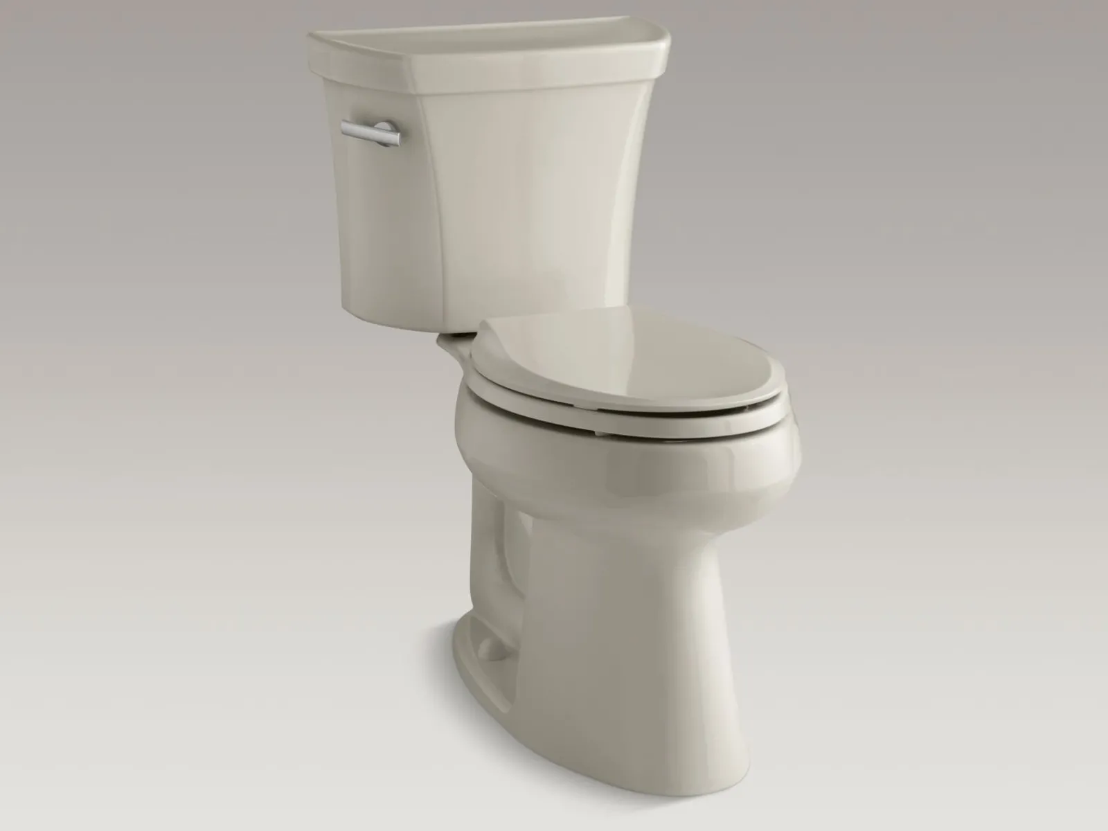 Two-piece elongated toilet, 1.28 gpf^Kohler Outlet