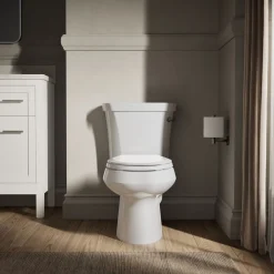 Two-piece elongated toilet, 1.28 gpf^Kohler Sale