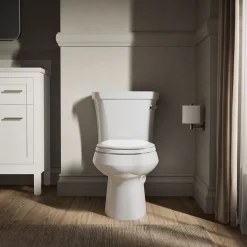 Two-piece elongated toilet, 1.28 gpf^Kohler Outlet