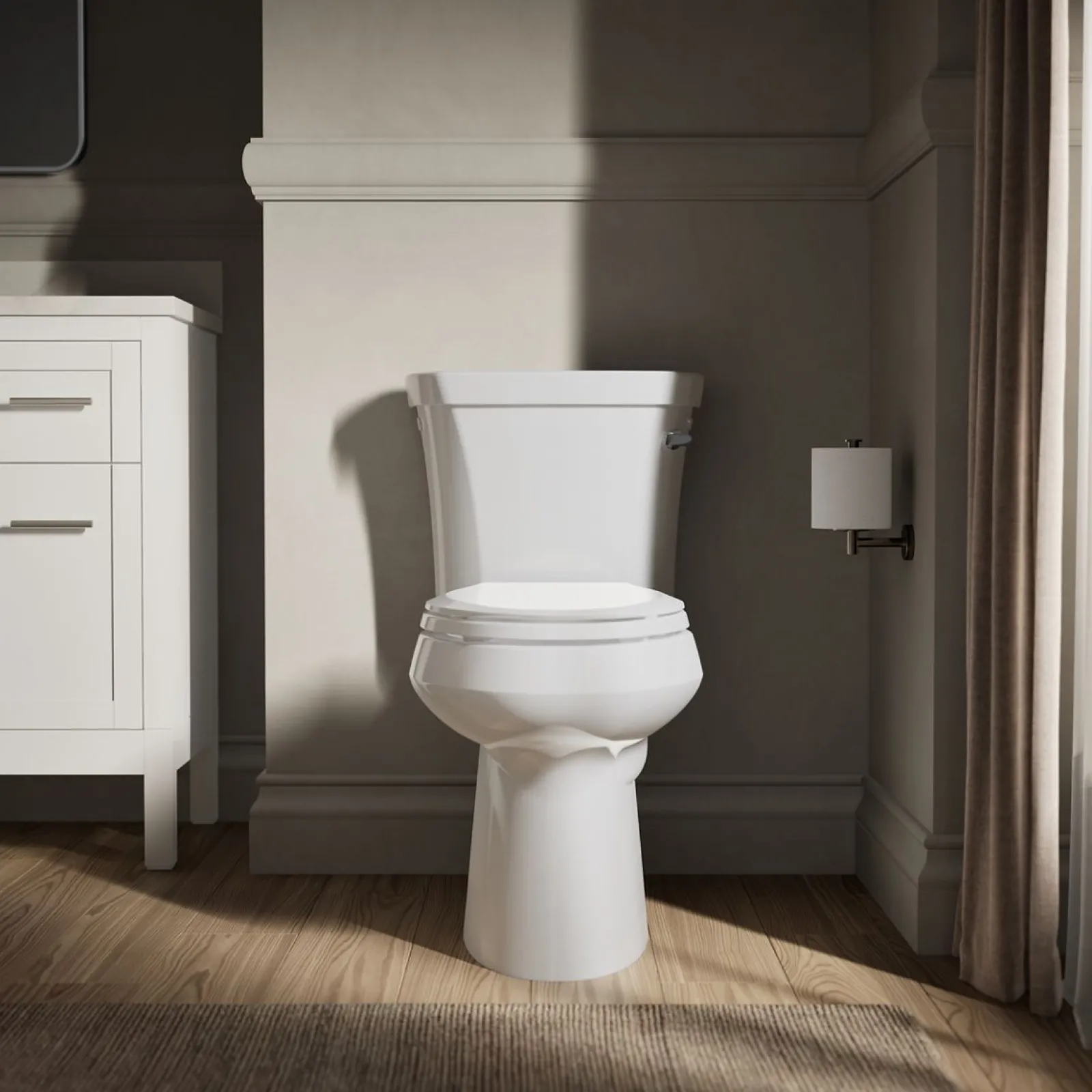 Two-piece elongated toilet, 1.28 gpf^Kohler Sale