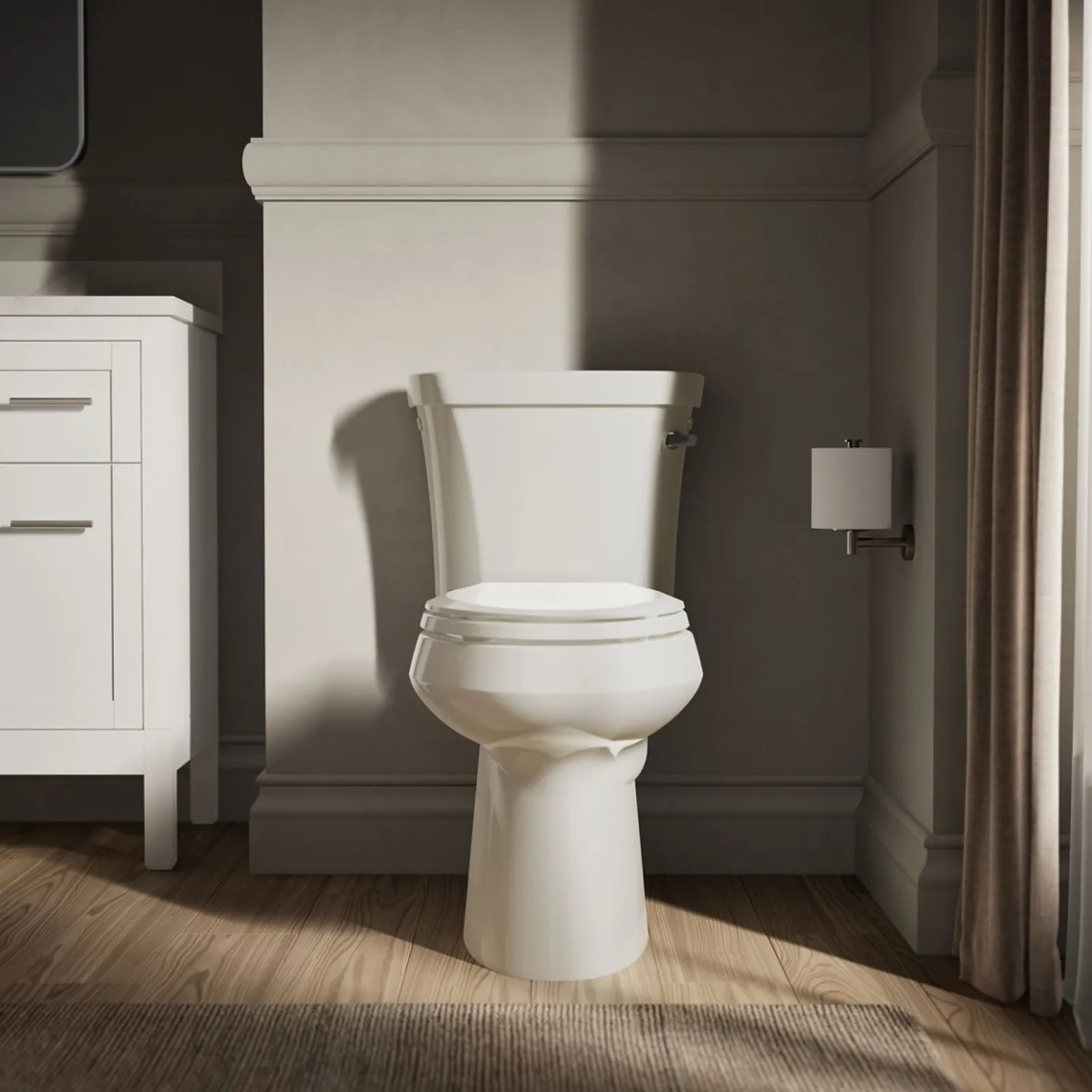 Two-piece elongated toilet, 1.28 gpf^Kohler Sale