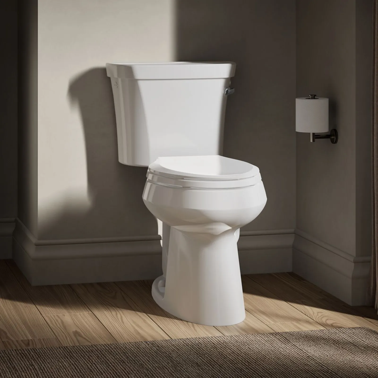 Two-piece elongated toilet, 1.28 gpf^Kohler Sale