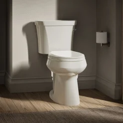 Two-piece elongated toilet, 1.28 gpf^Kohler Sale