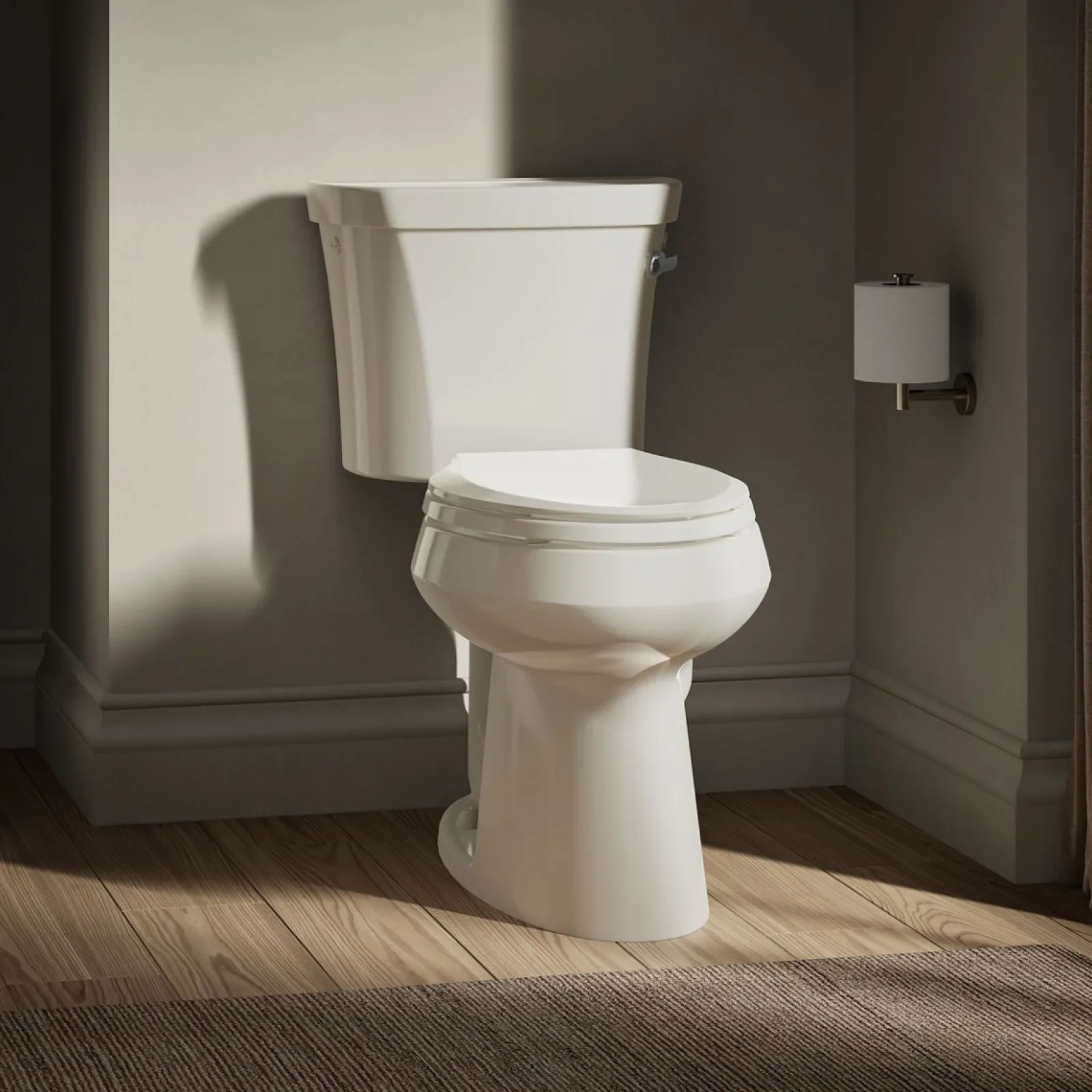 Two-piece elongated toilet, 1.28 gpf^Kohler Sale
