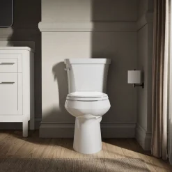 Two-piece elongated toilet, 1.28 gpf^Kohler Online