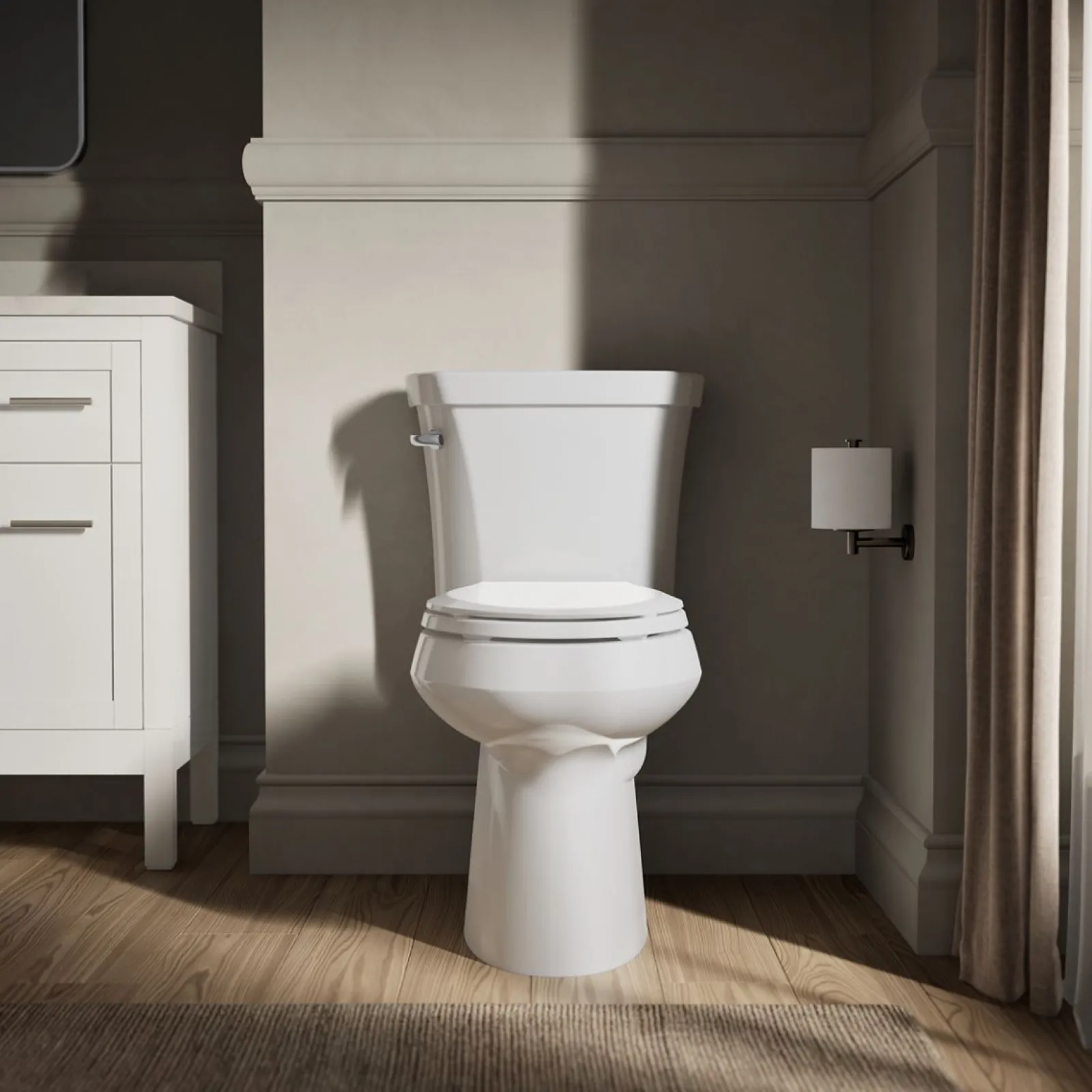 Two-piece elongated toilet, 1.28 gpf^Kohler Online