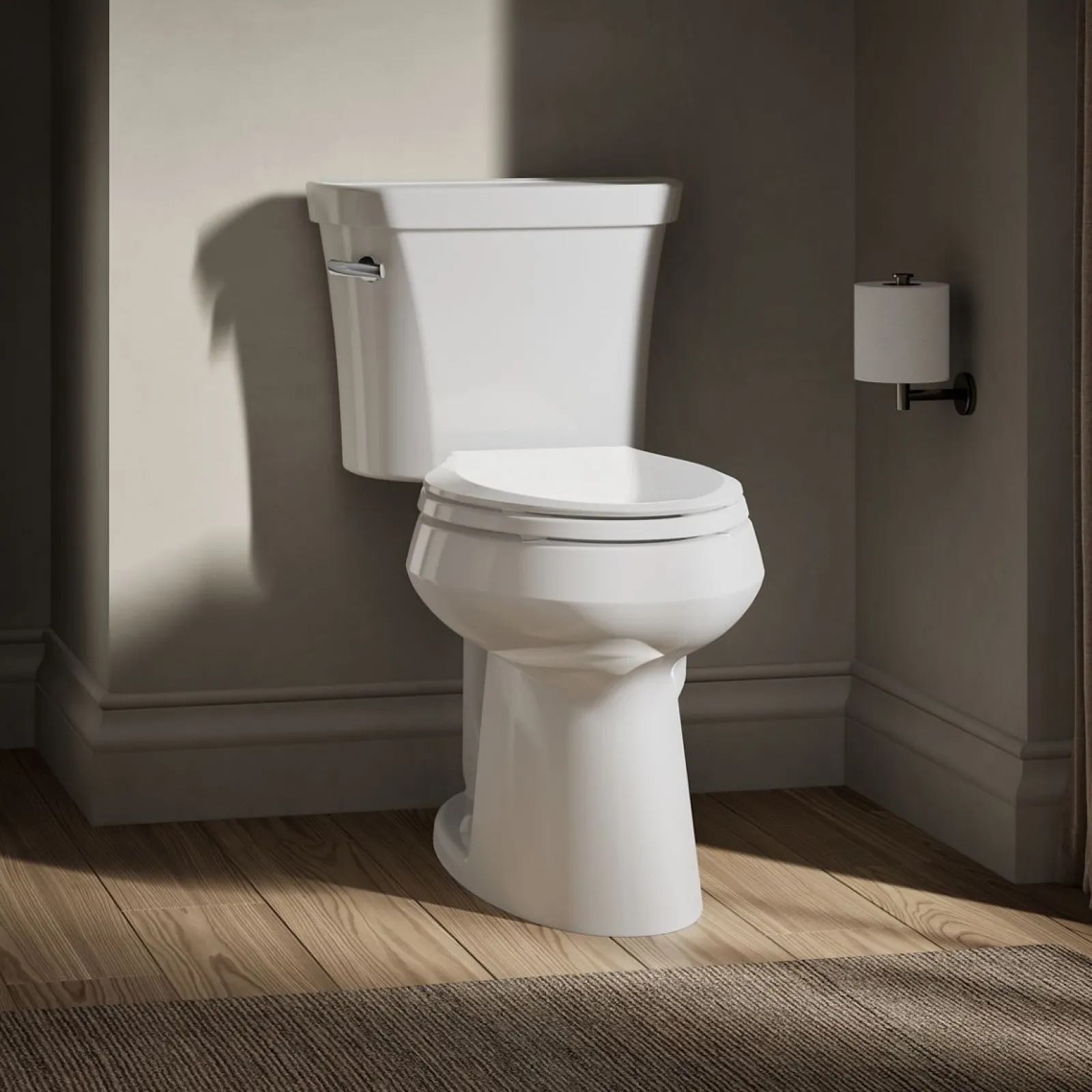 Two-piece elongated toilet, 1.28 gpf^Kohler Online