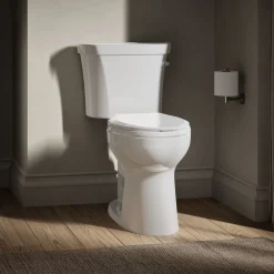 Two-piece elongated toilet, 1.28 gpf^Kohler Discount