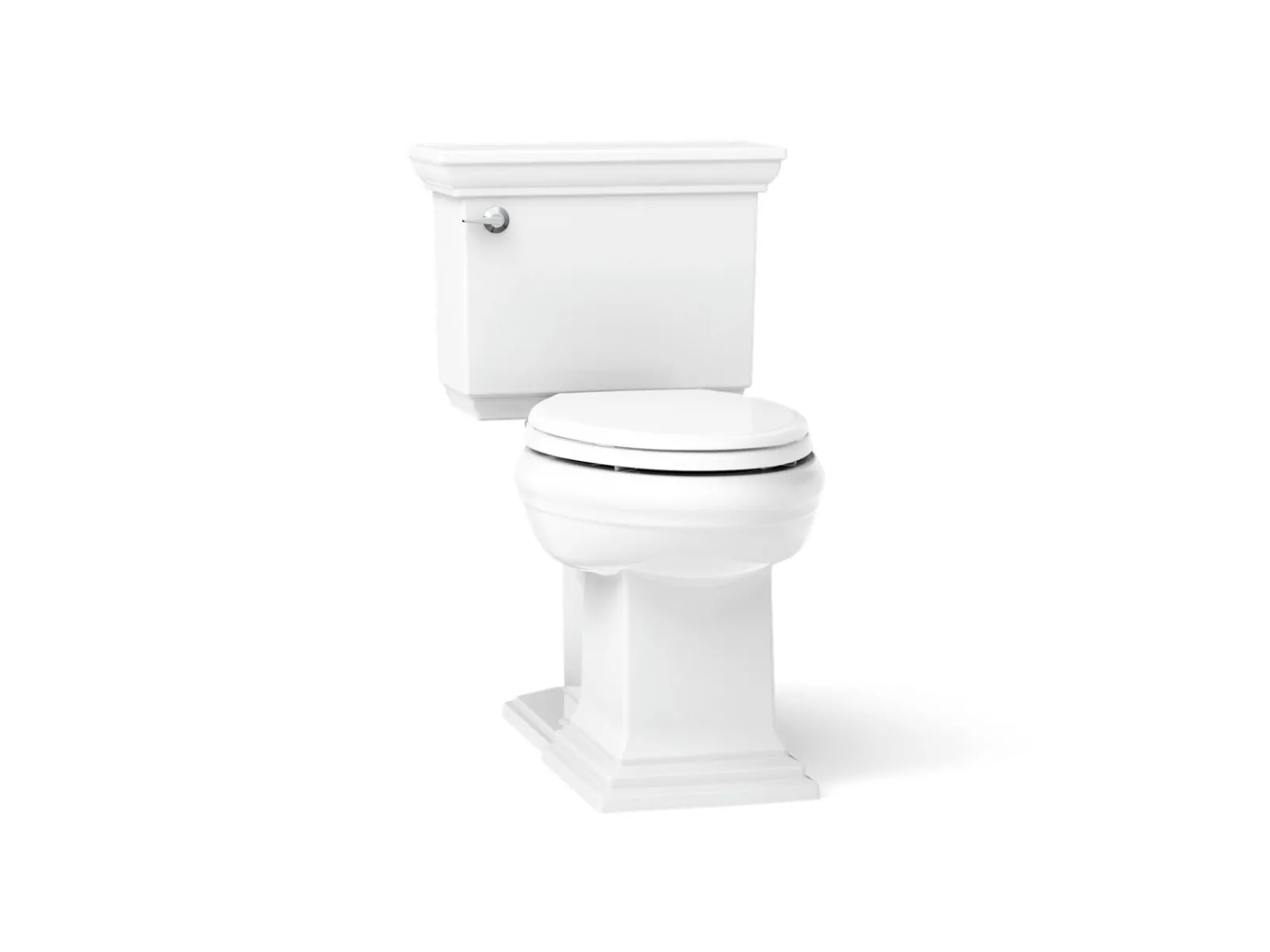 Two-piece elongated toilet with concealed trapway, 1.28 gpf^Kohler Hot