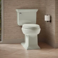 Two-piece elongated toilet with concealed trapway, 1.28 gpf^Kohler Hot