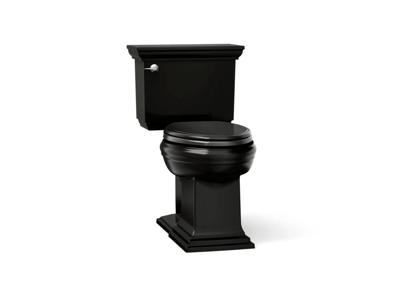 Two-piece elongated toilet with concealed trapway, 1.28 gpf^Kohler Hot