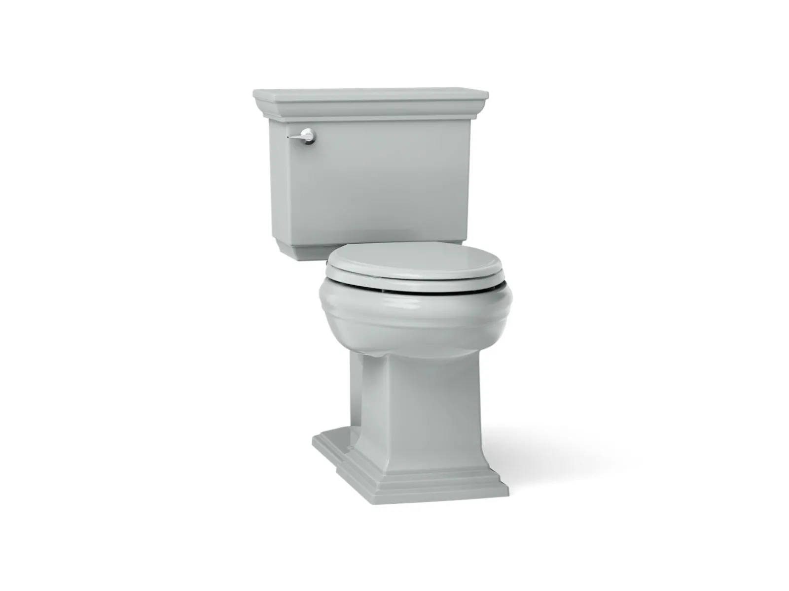 Two-piece elongated toilet with concealed trapway, 1.28 gpf^Kohler Hot