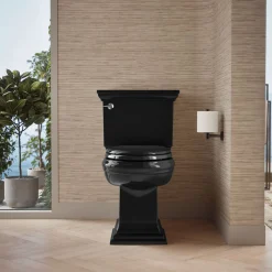 Two-piece elongated toilet with concealed trapway, 1.28 gpf^Kohler Hot