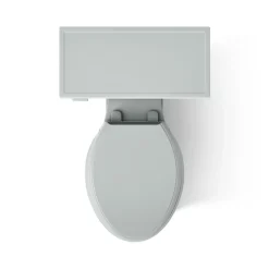 Two-piece elongated toilet with concealed trapway, 1.28 gpf^Kohler Hot