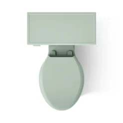Two-piece elongated toilet with concealed trapway, 1.28 gpf^Kohler Hot