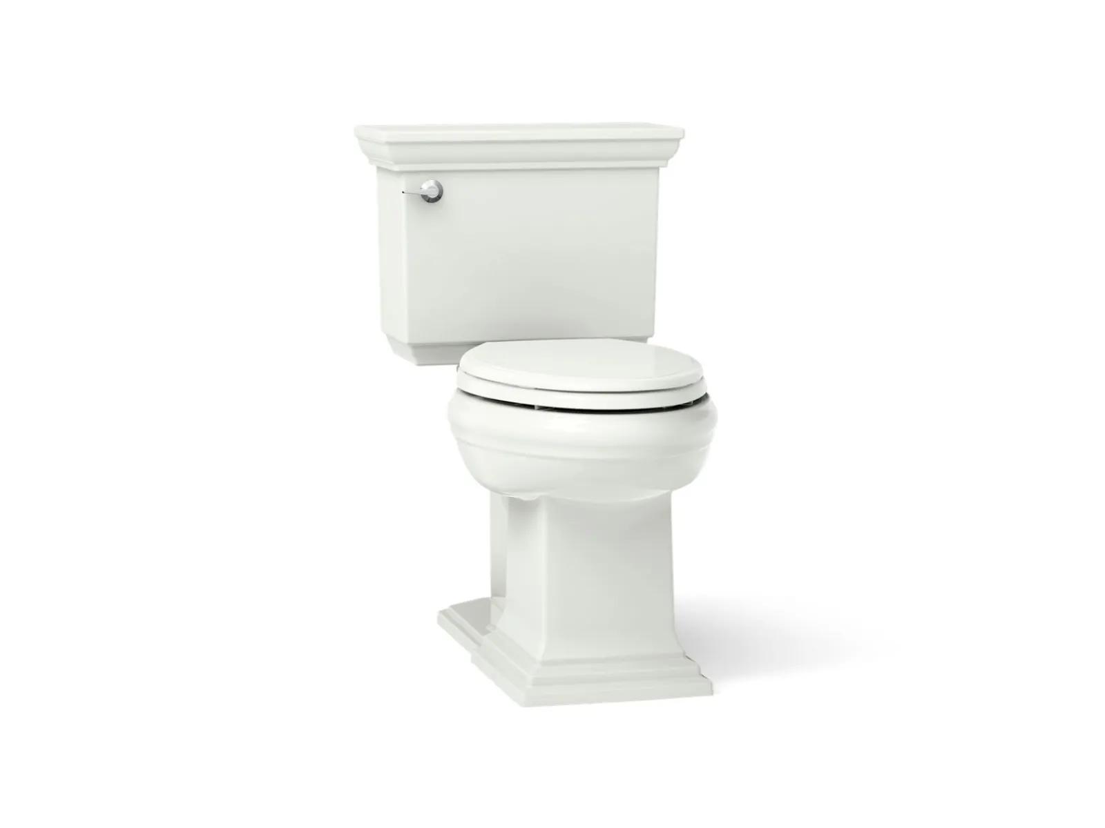 Two-piece elongated toilet with concealed trapway, 1.28 gpf^Kohler Hot