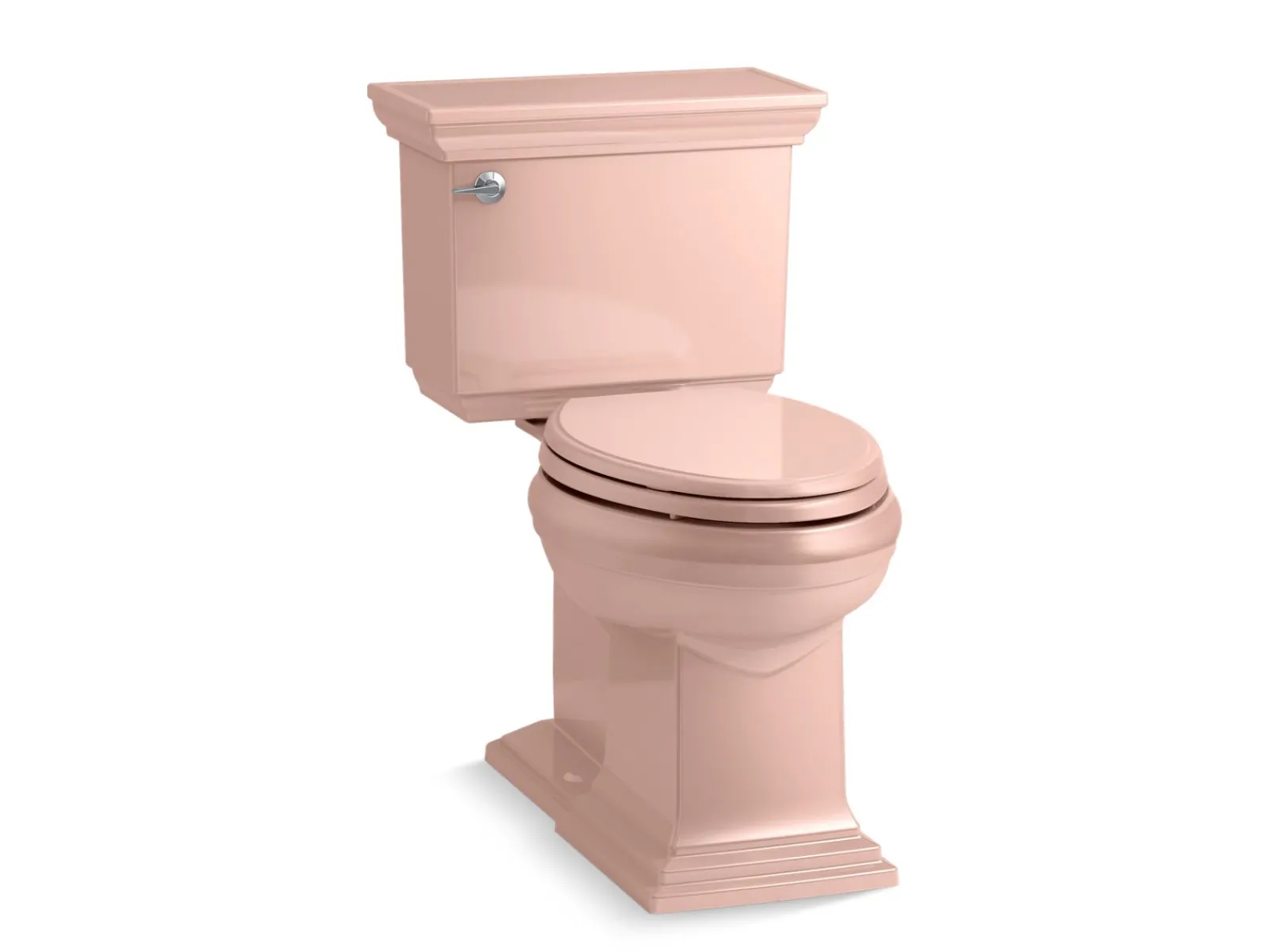 Two-piece elongated toilet with concealed trapway, 1.28 gpf^Kohler Hot