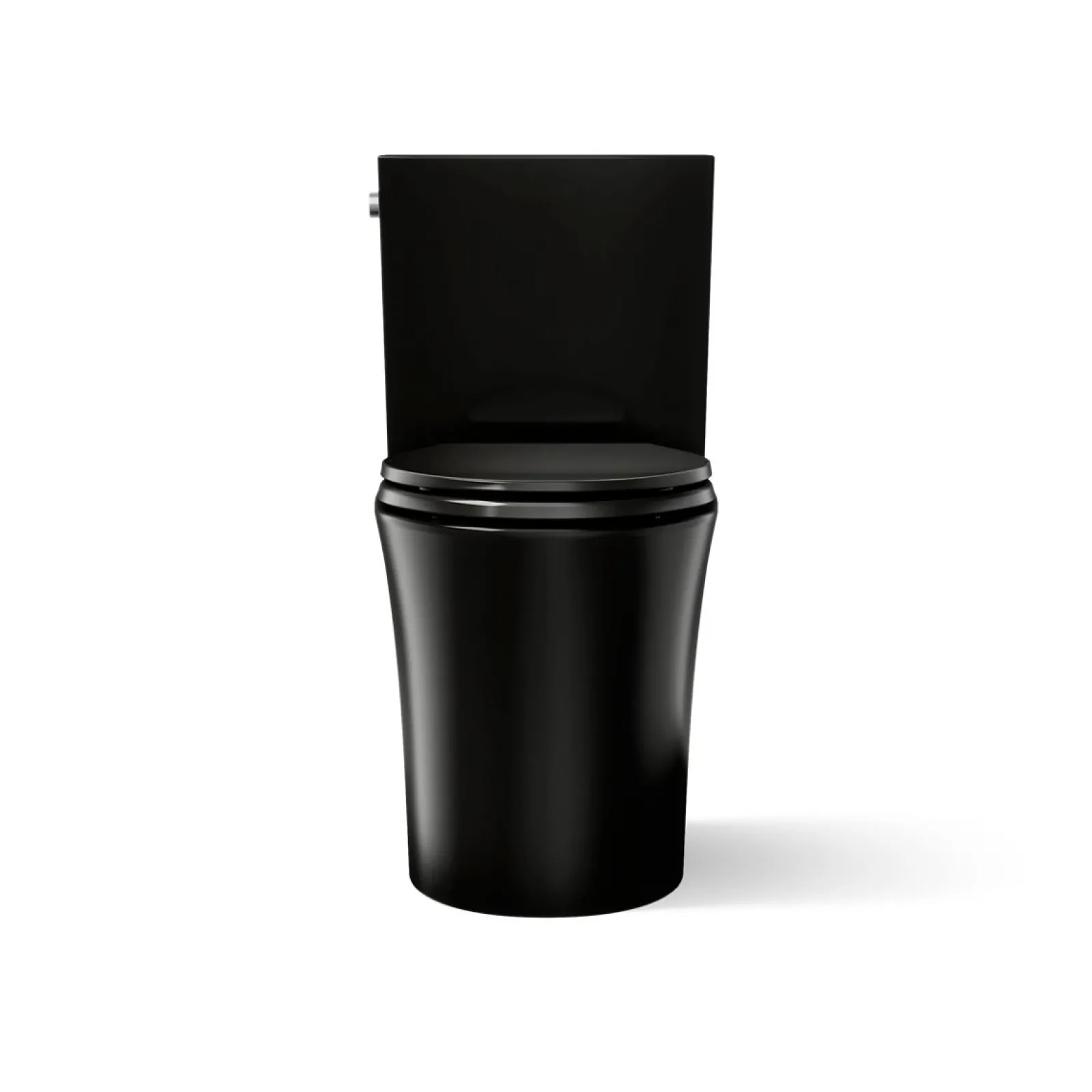 Two-piece elongated toilet with skirted trapway, 1.28 gpf^Kohler Hot