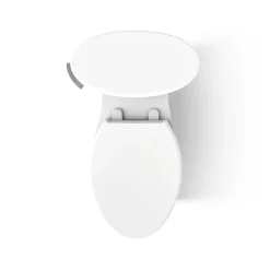 Two-piece elongated toilet with skirted trapway, 1.28 gpf^Kohler Clearance