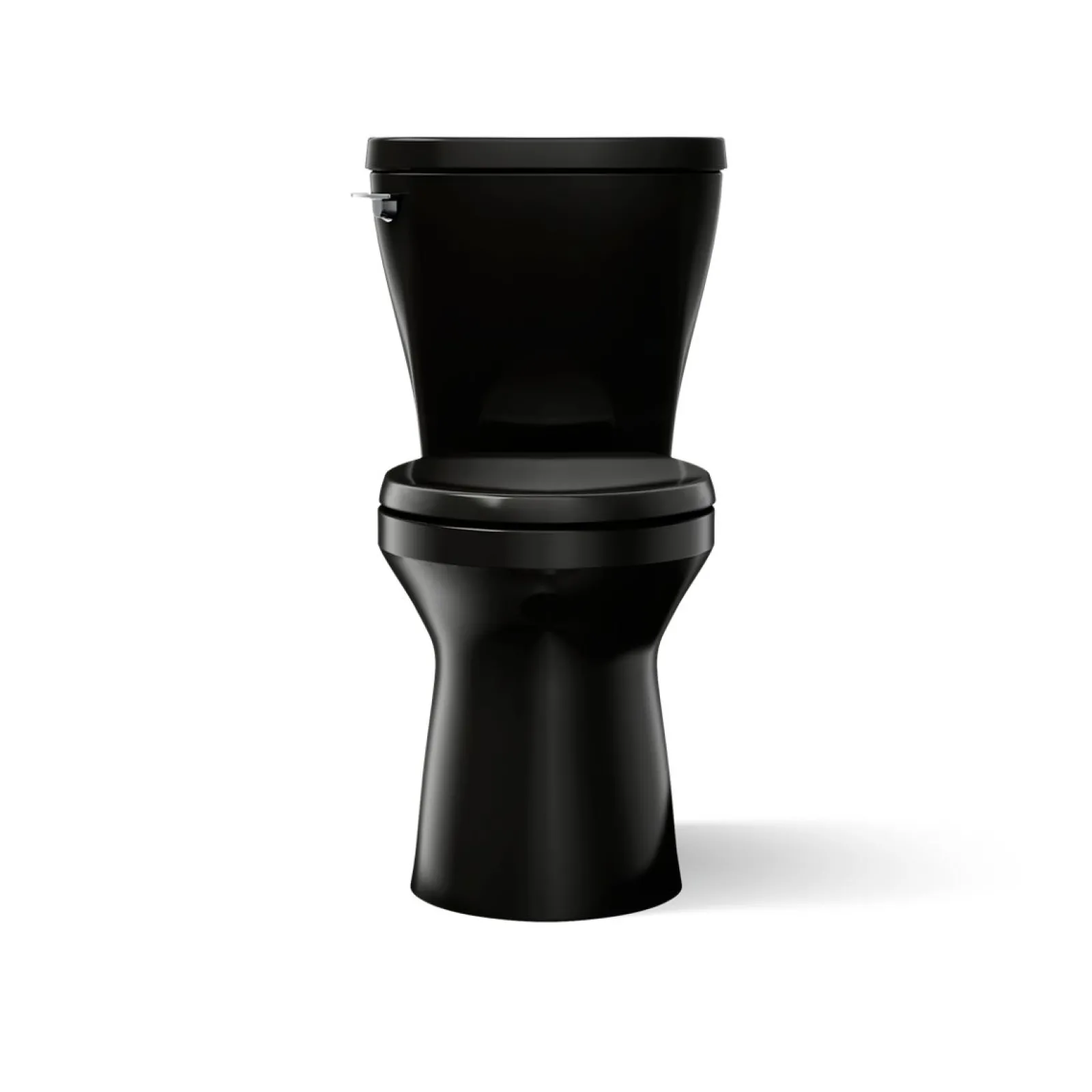 Two-piece elongated toilet with skirted trapway, 1.28 gpf^Kohler Clearance