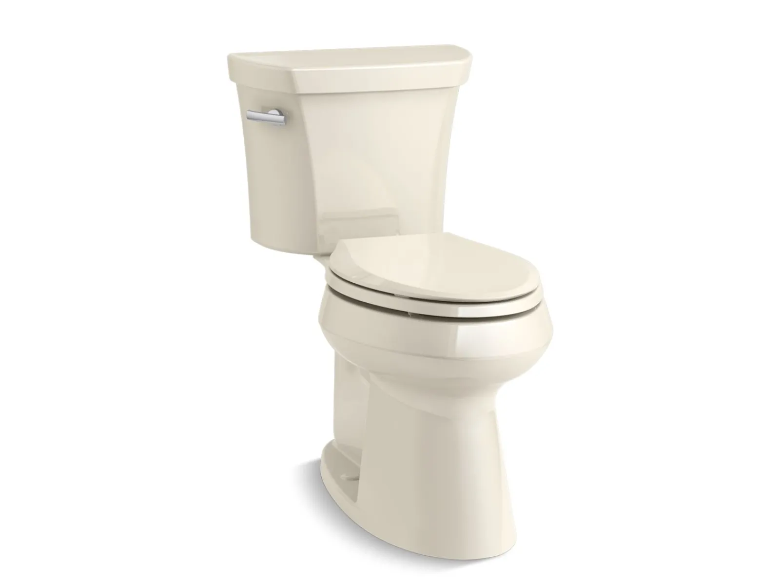 Two-piece elongated toilet with concealed trapway, 1.28 gpf^Kohler Online