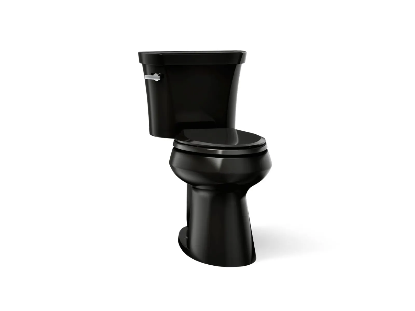 Two-piece elongated toilet with concealed trapway, 1.28 gpf^Kohler Online