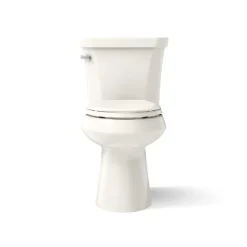 Two-piece elongated toilet with concealed trapway, 1.28 gpf^Kohler Online