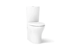 Two-piece elongated toilet with skirted trapway, dual-flush^Kohler Discount