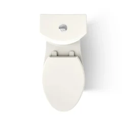 Two-piece elongated toilet with skirted trapway, dual-flush^Kohler Discount