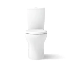 Two-piece elongated toilet with skirted trapway, dual-flush^Kohler Discount