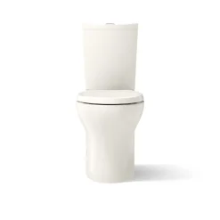 Two-piece elongated toilet with skirted trapway, dual-flush^Kohler Discount