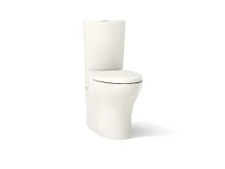 Two-piece elongated toilet with skirted trapway, dual-flush^Kohler Discount