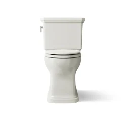 Two-piece elongated toilet with skirted trapway, 1.28 gpf^Kohler Best