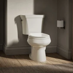 Two-piece round-front toilet, dual-flush^Kohler