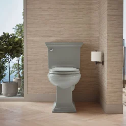 Two-piece round-front toilet, 1.28 gpf^Kohler Clearance