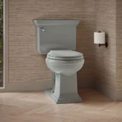 Two-piece round-front toilet, 1.28 gpf^Kohler Clearance