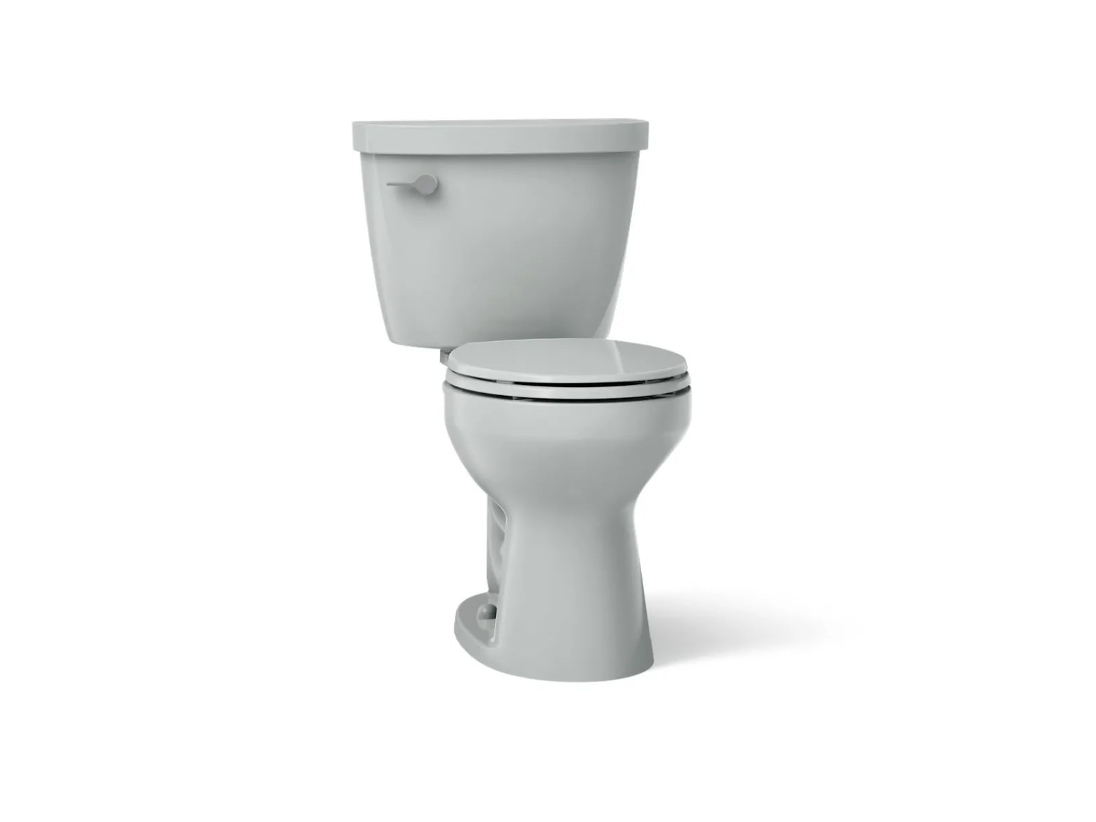 Two-piece round-front toilet, 1.28 gpf^Kohler New