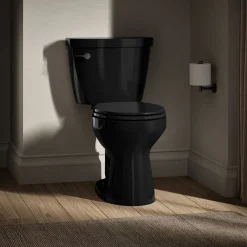 Two-piece round-front toilet, 1.28 gpf^Kohler New